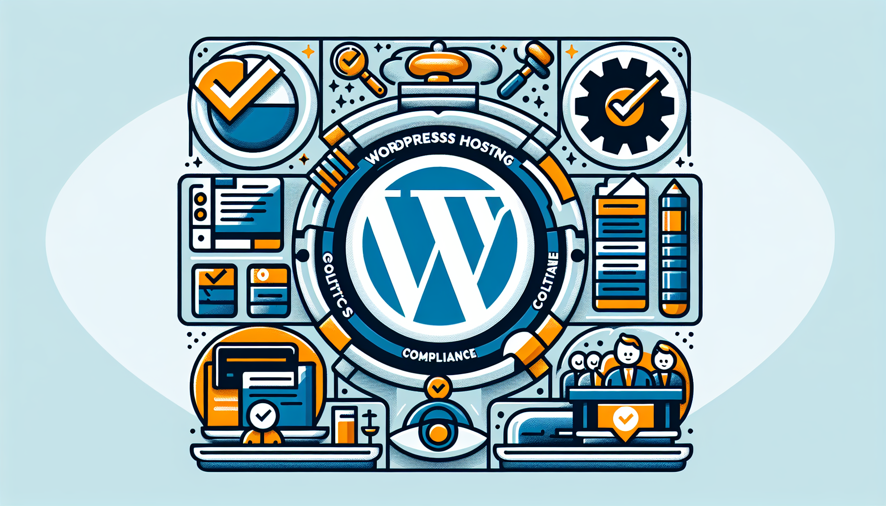 Hospedagem WordPress Voltada à Governança: Política, Compliance e Gestão Centralizada