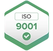 Certificação ISO 9001 de qualidade.