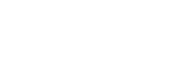 Stylized white logo on black background