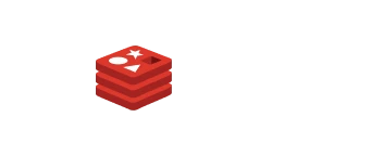 Redis logo with stacked red database icon