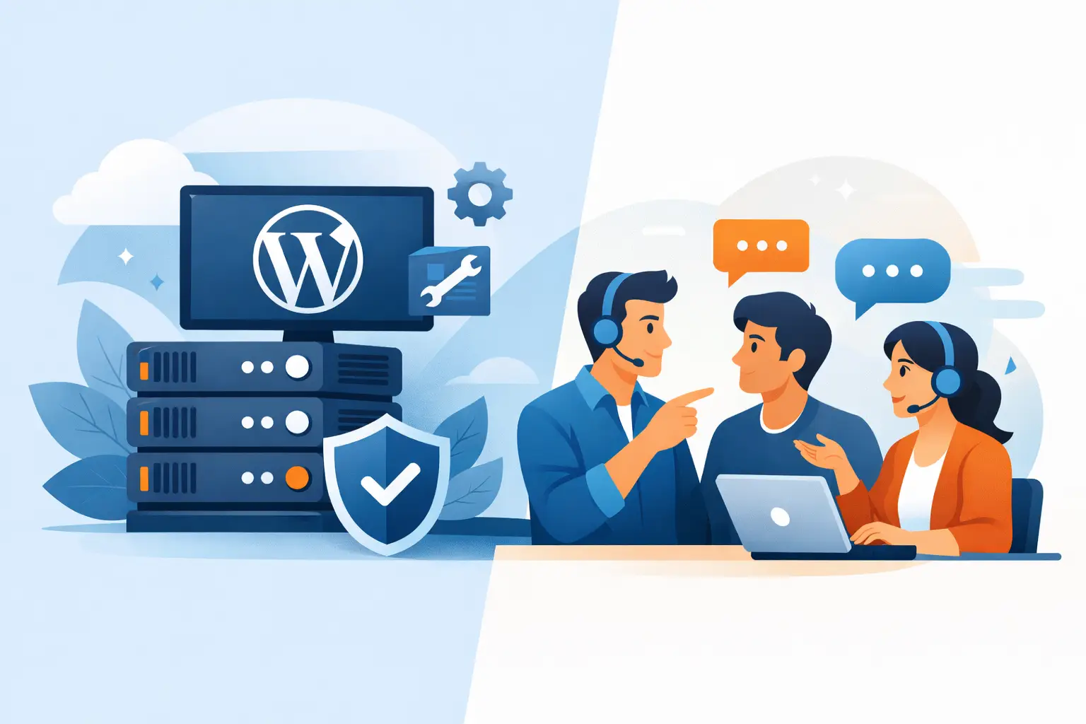 Hospedagem WordPress com suporte humano vale mais