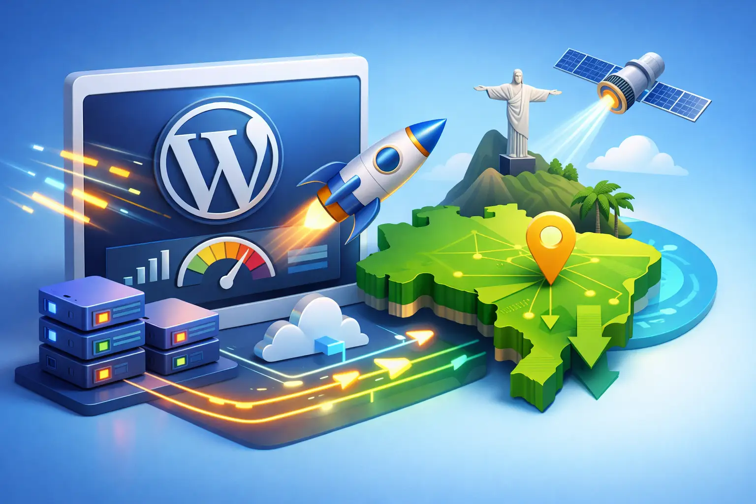 Como reduzir latência WordPress no Brasil