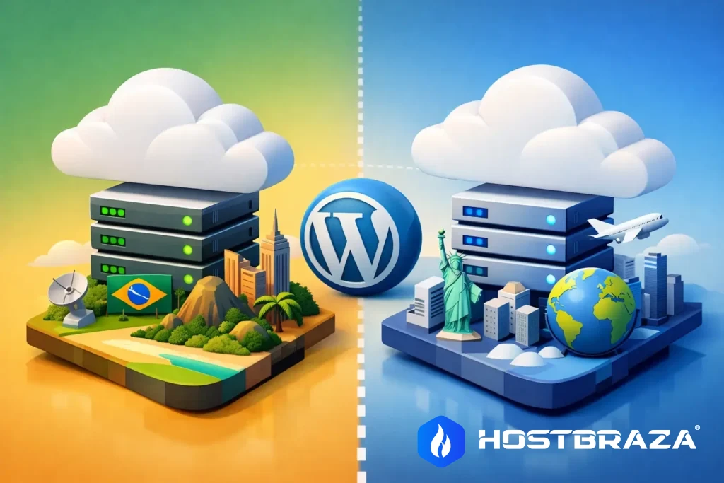 Cloud Brasil ou exterior para WordPress?