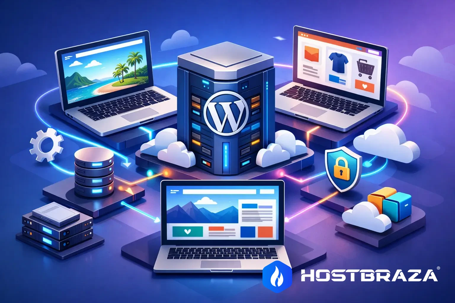 Hospedagem WordPress para múltiplos sites