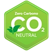 Selo neutro em carbono, ecologicamente correto.