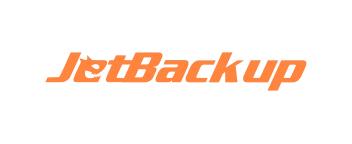 Logotipo JetBackup em cor laranja