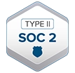 Emblema de certificação de segurança SOC 2 Tipo II